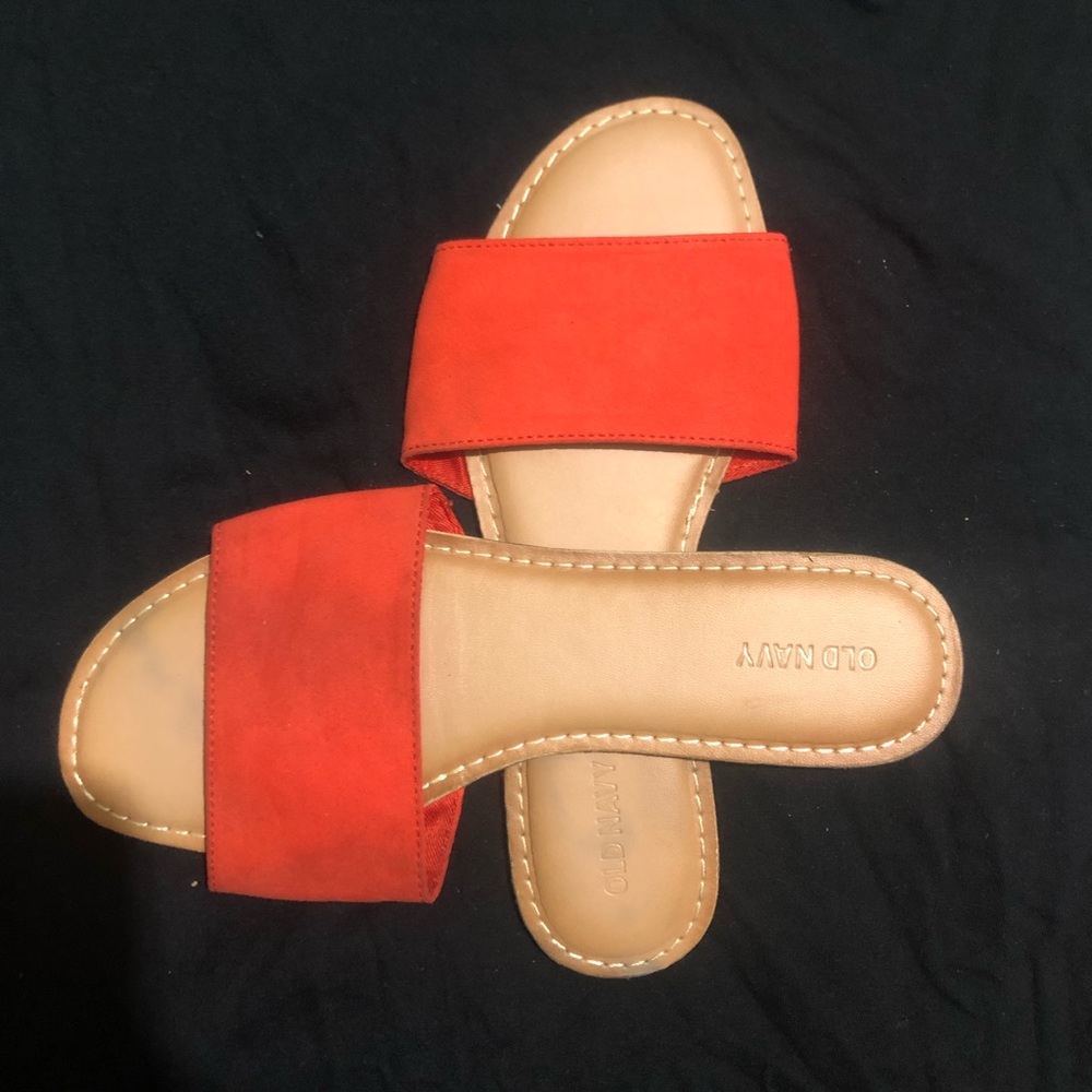 Red Old navy slides